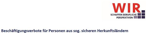 Positionspapier: Beschäftigungsverbote für Personen aus sog. sicheren Herkunftsländern